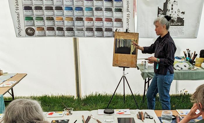 A J Ludlow Colours informal painting sessions can also be used for team building, social events, or even “meet the boss” occasions or corporate fun da